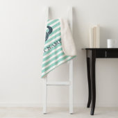 Nautik, Anker, Minze grüne Streifen Sherpadecke (Beispiel)