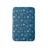 Nautikkühl Zeichnend Muster 2 Badematte (Vorderseite Vertikal)