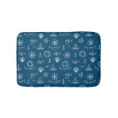 Nautikkühl Zeichnend Muster 2 Badematte (Vorderseite)