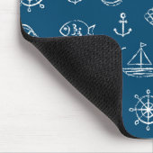 Nautikkühl Zeichnend Muster 2 Mousepad (Ecke)