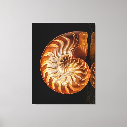 Nautil, Goldmuschel Leinwanddruck (Vorderseite)