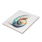 Nautilus 3D iridescent Mutter Perlstrandstrasse Mu Fliese (Seite)