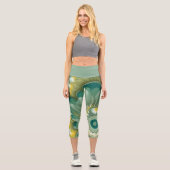 Nautilus Abstrakt Capri Leggings (Vorderseite)
