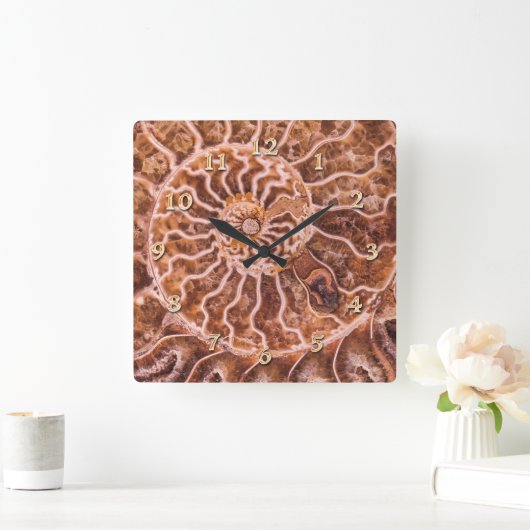 NAUTILUS ALTE SPIRALE QUADRATISCHE WANDUHR (Zuhause)