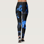 Nautilus-blaue Muschel Leggings (Rückseite)