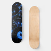 Nautilus-blaue Muschel Skateboard (Vorderseite)