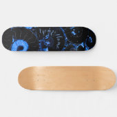 Nautilus-blaue Muschel Skateboard (Horizontal)