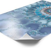 Nautilus - Fraktal Art Fotodruck (Ecke)