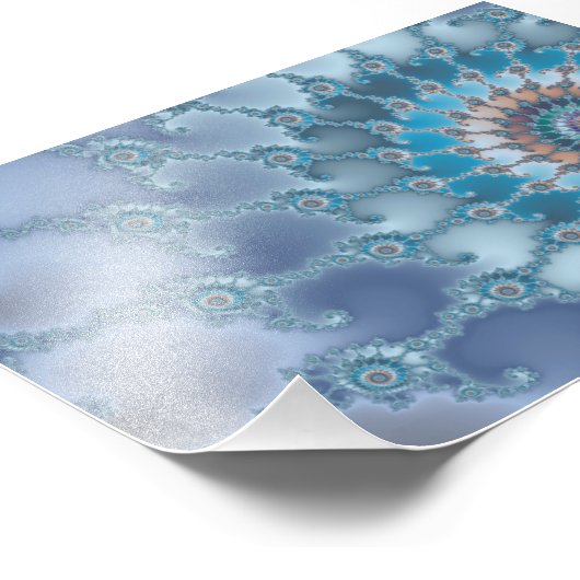 Nautilus - Fraktal Art Fotodruck (Ecke)