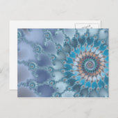 Nautilus - Fraktal Art Postkarte (Vorne/Hinten)