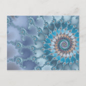 Nautilus - Fraktal Art Postkarte (Vorderseite)