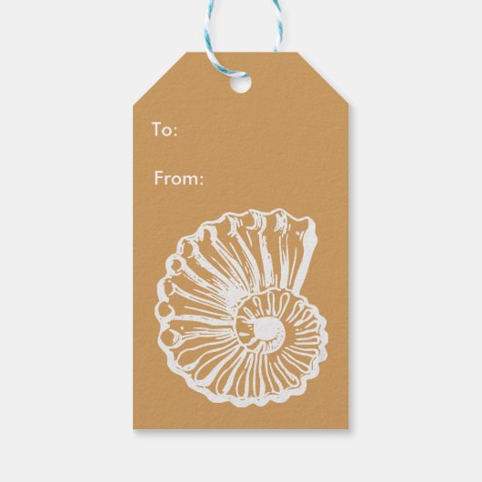 Nautilus Gift Tag Geschenkanhänger (Rückseite)