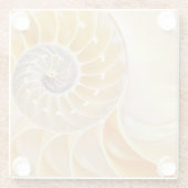 Nautilus-Glas-Untersetzer Glasuntersetzer (Rückseite)