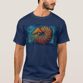 Nautilus im van Gogh Stil T-Shirt