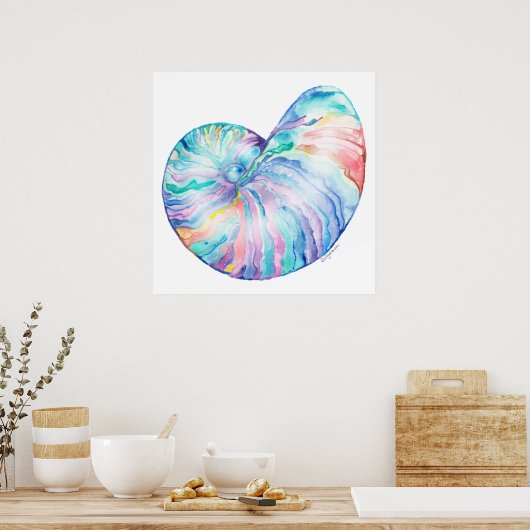 Nautilus Infinity Fine Art Print and Poster (Küche)