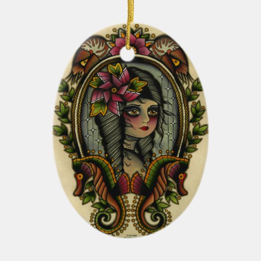 Nautilus Keramik Ornament (Vorne)