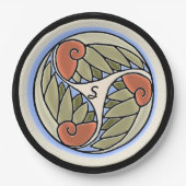 Nautilus Mit Monogramm Pappteller (Vorderseite)