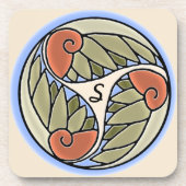 Nautilus Mit Monogramm (Set von 6) Untersetzer (Vorderseite)