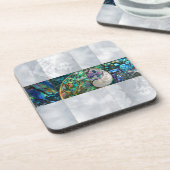 Nautilus Muschel - Abalone und Pearl Getränkeuntersetzer (Linke Seite)