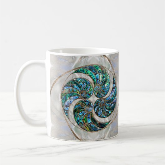 Nautilus Muschel - Abalone und Pearl Kaffeetasse (Links)
