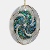 Nautilus Muschel - Abalone und Pearl Keramik Ornament (Rechts)