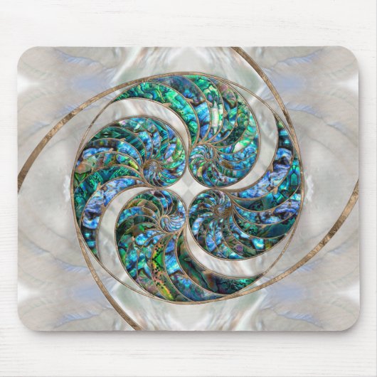 Nautilus Muschel - Abalone und Pearl Mousepad (Vorne)