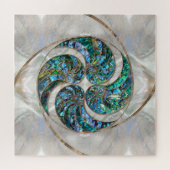 Nautilus Muschel - Abalone und Pearl Puzzle (Horizontal)