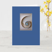 Nautilus-Muschel-Abschnitt Karte (Gelbe Blume)