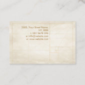 Nautilus Muschel - Aquarell Chakra Colors Visitenkarte (Rückseite)