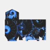 Nautilus-Muschel - blaues Design Geschenkschachtel (Ungefaltet)