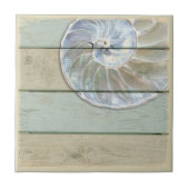 Nautilus-Muschel Fliese (Vorderseite)
