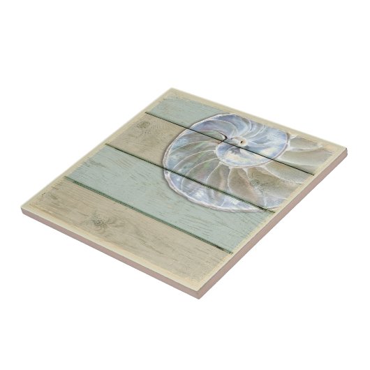 Nautilus-Muschel Fliese (Seite)