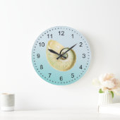 Nautilus-Muschel Große Wanduhr (Zuhause)