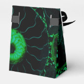 Nautilus-Muschel - grünes Design Geschenkschachtel (Rückseite)