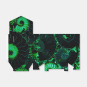 Nautilus-Muschel - grünes Design Geschenkschachtel (Ungefaltet)