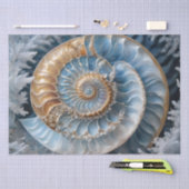 Nautilus-Muschel im Dekoupage-Tissue-Papier Seidenpapier (Handwerk)