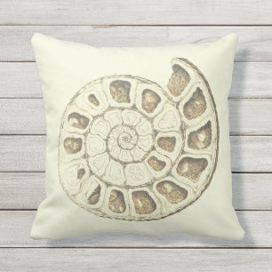 Nautilus-Muschel Kissen Für Draußen