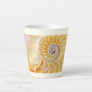 Nautilus-Muschel-Latte-Mug Milchtasse