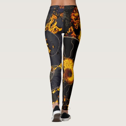 Nautilus-Muschel Leggings (Rückseite)