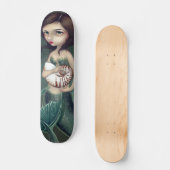 Nautilus-Muschel-MeerjungfrauSkateboard Skateboard (Vorderseite)