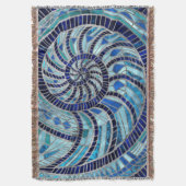 Nautilus-Muschel-Mosaikkunst Decke (Vorderseite Vertikal)