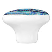 Nautilus-Muschel-Mosaikkunst Keramikknauf (Seitenansicht)