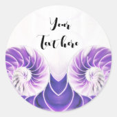 Nautilus Muschel Muschel Fibonacci Aufkleber (Vorderseite)