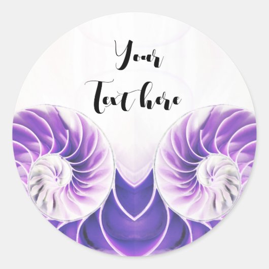 Nautilus Muschel Muschel Fibonacci Aufkleber (Vorderseite)