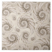 Nautilus-Muschel-Muster Fliese (Vorderseite)