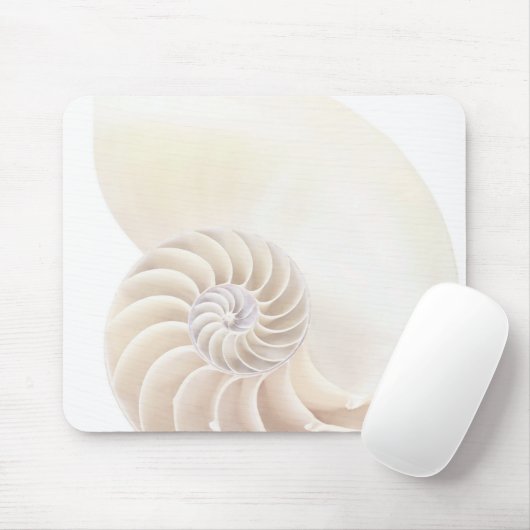 Nautilus-Muschel, nah Mousepad (Mit Mouse)