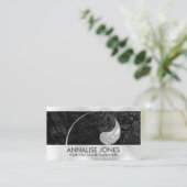 Nautilus-Muschel - Peal und Black Abalone Visitenkarte (Stehend Vorderseite)
