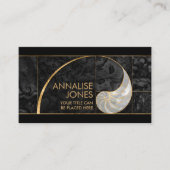 Nautilus-Muschel - Peal und Black Abalone Visitenkarte (Vorderseite)