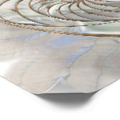 Nautilus-Muschel - Perlmutter und Goldmedaille Poster (Ecke)