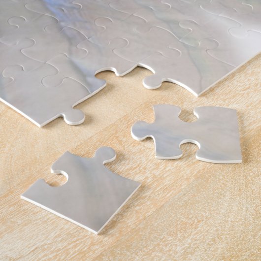 Nautilus-Muschel - Perlmutter und Goldmedaille Puzzle (Seite)